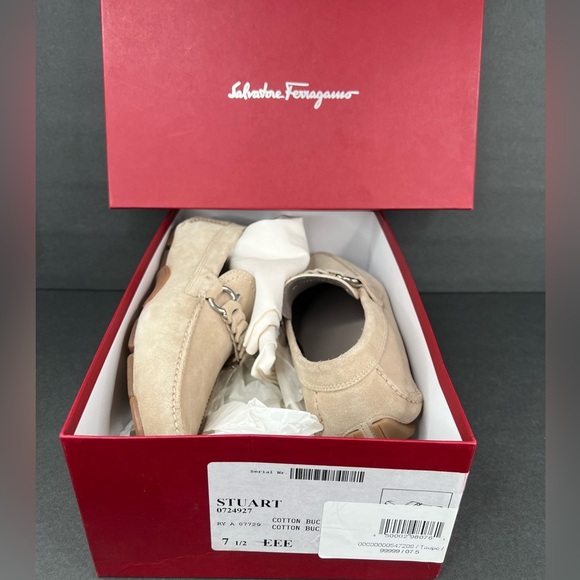 Salvatore Ferragamo Stuart Suede Gancini Horsebit Loafers Size US 7.5 - EU 41.5 - Picture 2 of 12